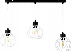 Závesná lampa luster LED drôtená guľa 3xe27