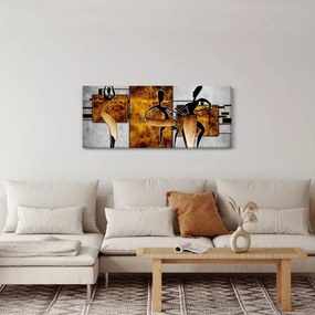 Obraz - Motívy Africkej kultúry (120x50 cm)