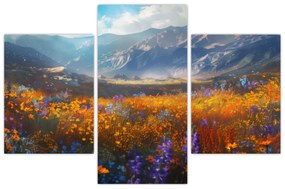 Obraz - Maľovaná horská krajina II. (90x60 cm)