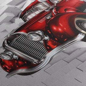 Obraz - Červené auto (90x60 cm)