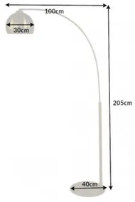 Stojaca lampa 40771 Big Bow 205cm Zlatá  - Komfort-nábytok
