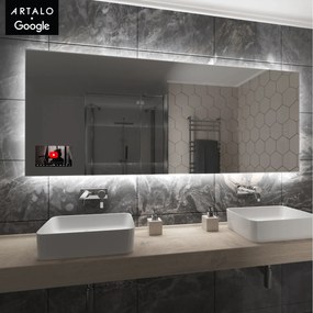 SMART Zrkadlo do kúpeľne s LED osvetlením M24 + SmartScreen with Google TV