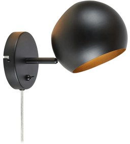 Markslöjd 108753 - Nástenná lampa EDGAR 1xE14/40W/230V čierna