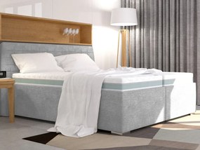 Posteľ Rita 180x200 cm, svetlo šedá látka