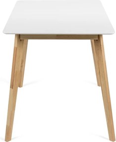 Noela Jedálenský set SCANDINAVIA 120 biely + 4x stolička MARIE béžová