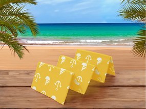 Plážové ležadlo KOTVA 180x50 cm, žlté