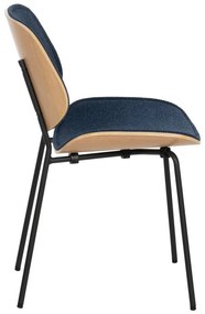 Tmavomodré jedálenské stoličky v súprave 2 ks Elio – Ixia