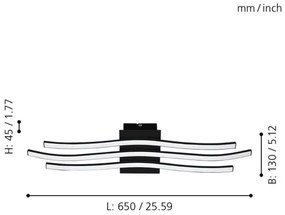 Eglo 99321 - LED Stropné svietidlo RONCADE LED/21W/230V