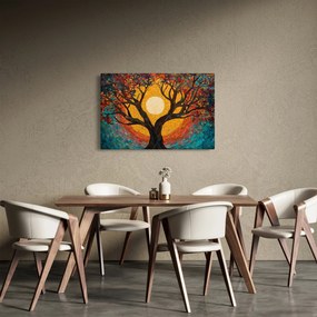 Obraz - Slnko v korune stromu života (90x60 cm)