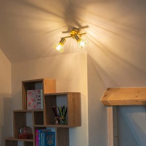 Inteligentný reflektor mosadz otáčavý a sklopný vrátane 2 Wifi P45 - Mosh