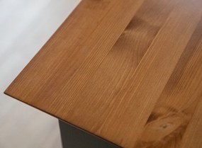 PROXIMA.store - Rustikálna drevená vitrína veľká 4s.2 - BELLUNO ELEGANTE FARBA: grafit - prírodná borovica