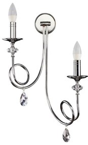 Jupiter 1601 - DK K2 CH - Nástenné svietidlo DAKAR 2xE14/40W