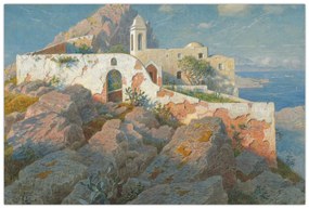 Obraz - William Stanley Haseltine, Santa Maria a Cetrella, Anacapri, reprodukcia (90x60 cm)
