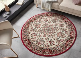 Koberec Hanse Home Oriental krémový / červený kruh