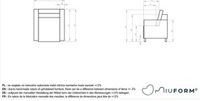 Hnedé kreslo z imitácie kože Lofty Lilly – Miuform