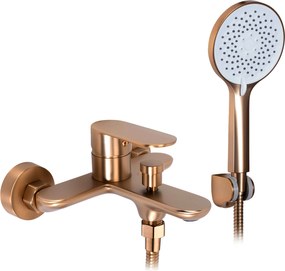 Rea Drop, vaňová batéria s ručnou sprchovou súpravou, 150 mm, medená matná, REA-B6397
