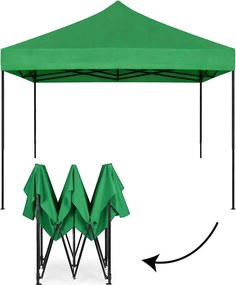 MultiGarden Záhradný samorozkladací stan s baldachýnom 3x3m - zelený MultiGarden
