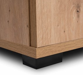 Policová skriňa Pratt (dub artisan) . Akcia -19%. Vlastná spoľahlivá doprava až k Vám domov. 1129284