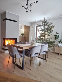 Stoličky24.sk - Stolička Molly Gold sivá