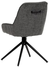 BONTEC Jedálenská stolička, sivá, látka, HC-535 GREY2 Farba: Šedá