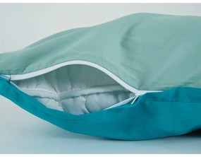 B.E.S. Petrovice Bavlnené obliečky Double face tyrkys/olivová