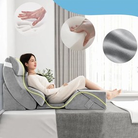 Sada ortopedických vankúšov s klinom 7 kusov