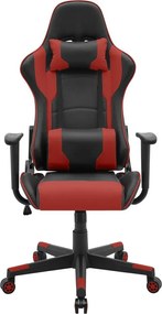 Kancelárska stolička SILVERSTONE, čierno/červená