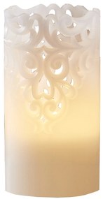 STAR TRADING Vosková LED sviečka Clary White 15 cm