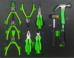 Kovový pojazdný dielenský vozík s 263 nástrojmi a 7 zásuvkami BestBerg BBTC-703T / SPCC steel