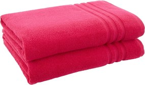 Tmavoružové froté bavlnené uteráky a osušky v súprave 6 ks Zero Twist – Catherine Lansfield