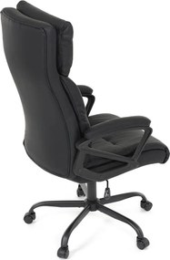 Kancelárske kreslo PEDRO — ekokoža, čierna