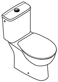 GROHE 39346000 - Stojaca toaleta BAU s vertikálnym odtokom keramika/biela