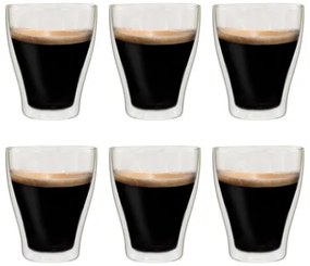 vidaXL Dvojstenné termo poháre na kávu 6 ks 370 ml-