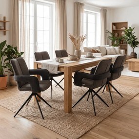 Jedálenská stolička otočná 180° DCH-F1146 GREY2 sivá