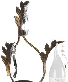 ONLI - Nástenné svietidlo TERESA 1xE14/6W/230V bronzová