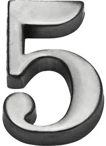 Domové číslo "5" nikel matný 5 cm