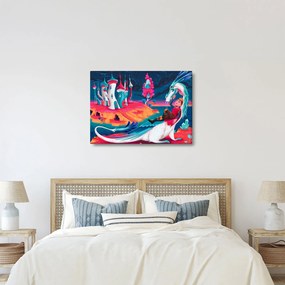 Obraz - Princ a dračia princezná (70x50 cm)