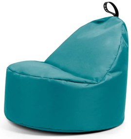 Tyrkysový detský sedací vak Round M – So Soft?