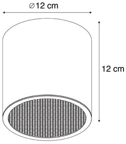 Dizajnové bodové svetlo čierne - Impact Honey