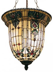 Luxus závesná lampa Tiffany luster REVERSED BELL Ø41
