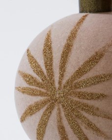 House Doctor Sklenené vianočné ozdoby Rose – set 4 ks