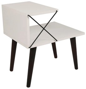 Nočný stolík Cross White