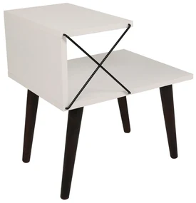 Nočný stolík Cross White