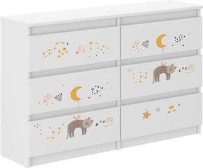 Wooden Toys Detská komoda R-120 KOTEK