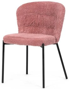 Autronic BONTEC Jedálenská stolička, sivá, látka bouclé, CT-W1077 GREY2 Farba: Ružová
