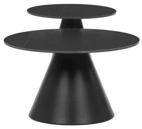 Autronic BONTEC Konferenčný stolík 70x70x40, 5cm, keramika, mramor, CT-F4118 BK Farba: Béžová