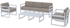 MYKONOS XL záhradný set silver grey