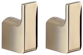 Gedy - SADA 2x Nástenný háčik PIRENEI zlatý