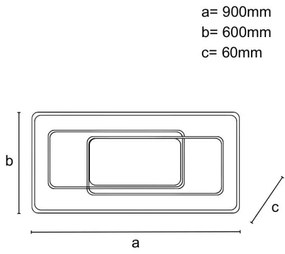 Stmievateľné stropné LED svietidlo 160W/230V 3000-6500K + diaľkové ovládanie