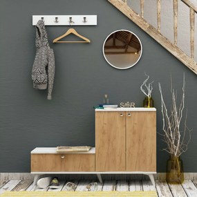 Predsieňová zostava Fiel Oak and White